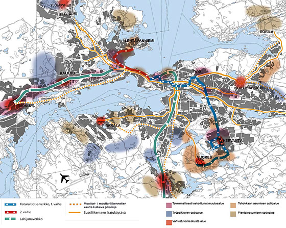 TASE 2025 reittikartta