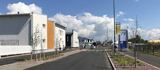 Modern street cutaway from the housing fair in Pori 2018